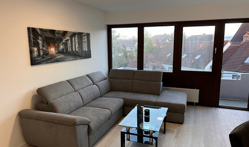 Renovated and furnished apartment with a balcony, located in the heart of Stuttgart-Vaihingen.