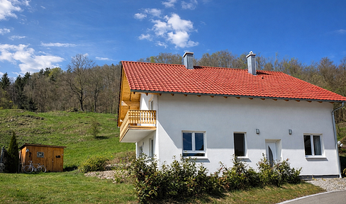 Modern single-family home in Ronsberg – Built in 2018, solid construction, 818 m² plot.