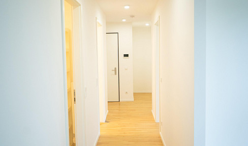 Brand new 3-room apartment on the 4th floor with a balcony, located in Hattersheim am Main.