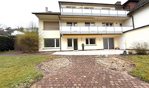 Beautiful apartment including a kitchen with a balcony and garden access, located on the 1st floor in Bad Orb.