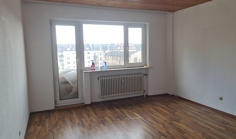 2-room apartment with a large balcony for sale in Offenbach.