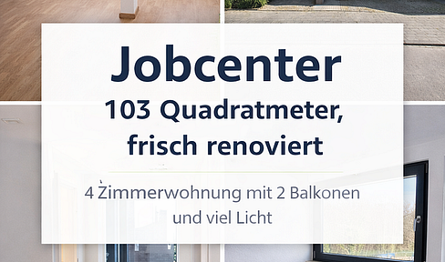 Jobcenter – جوب سنتر – Джобцентер – deine neue Wohnung ist fertig!
