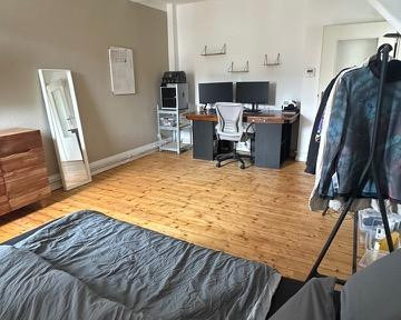 Furnished attic apartment.