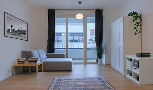 Commission-free: For sale, a new construction apartment (built in 2020), 1-bedroom with balcony.