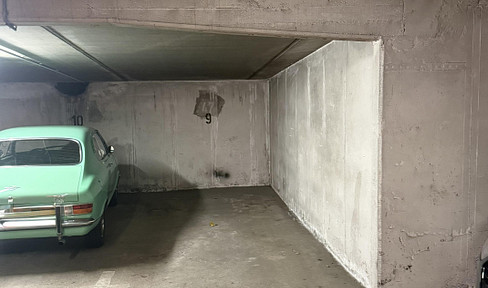 Parking space in an underground garage, near the factory.
