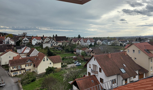 Bright apartment with partial air conditioning, located in the heart of Lützelsachsen.