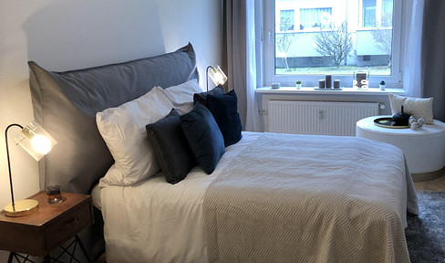 Well-designed 2-room apartment in a quiet location near Gierlinger Park and the Isar River in Thalkirchen.
