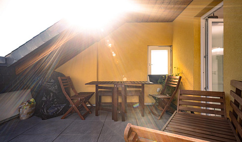 Apartment in the attic with its own parking space in the Western Ring area.