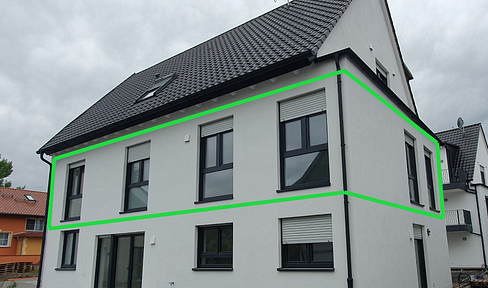 TOP 3-Zi-Neubau Whg (98 m²)Energie KfW 40 sehr hell mit großem Balkon, Tageslichtbad in Top-Lage