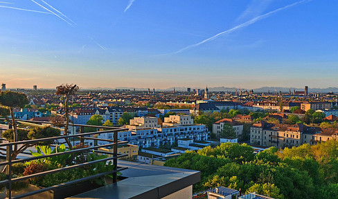Mehr München geht nicht: High-End-Penthouse mit Münchens berühmtestem Panorama - PROVISIONSFREI