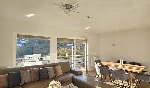 Terraced house on the edge of the forest, with a large garden.