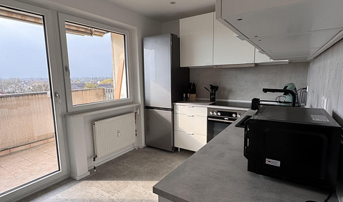 Furnished room available in a newly renovated shared apartment. Public transportation stop is right outside the door.