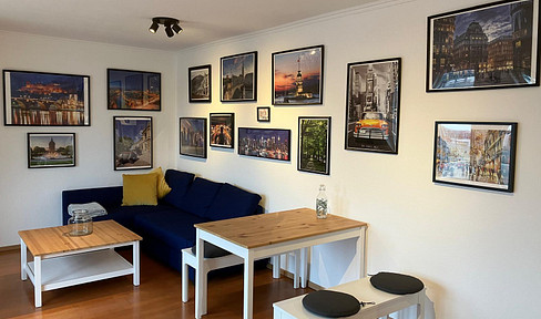 Helle 3-Zimmer Maisonette-Wohnung in Bockenheim (vollmöbliert und mit Einbauküche)