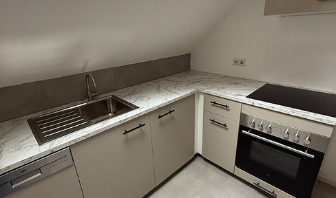 3.5-room maisonette apartment, including fitted kitchen and daylight bathroom.