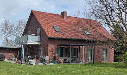 Bright attic apartment with a large balcony.