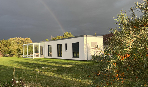 Neues Design-Haus nahe Ostsee mit Weitblick provisionsfrei als Wohnhaus/privates Ferienhaus + Garten