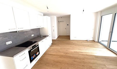 First occupancy/New: High-quality 3-room apartment with kitchen and balcony, in a prime location (near the U3 subway line).