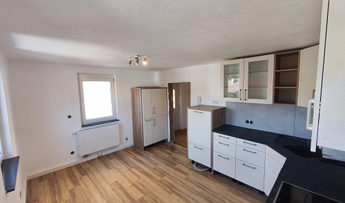 Centrally located, newly renovated apartment with a garden.