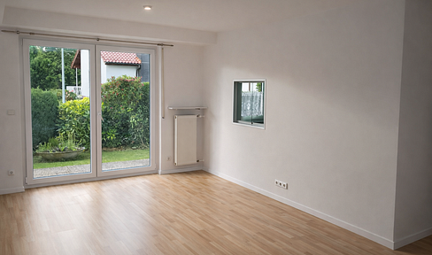 Gartenwohnung in Feldrandlage - helle 2-Zimmer-Erdgeschosswohnung mit Süd-West-Terrasse