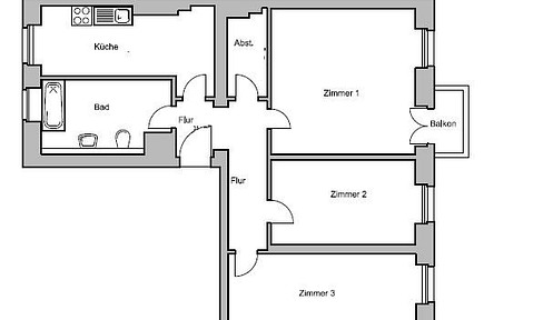 Renovated room in a shared apartment, €629 per month including utilities, located in Treptow-Spree. Partially furnished or unfurnished.