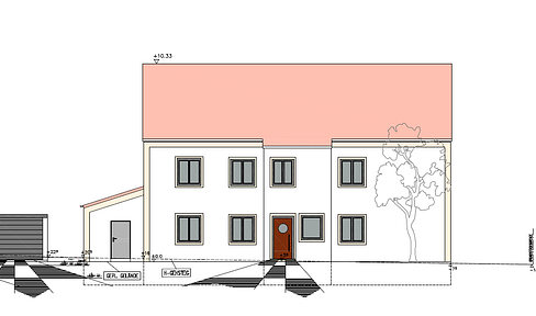 Provisionsfrei!! Neubau OG Wohnung mit Balkon u. Garage