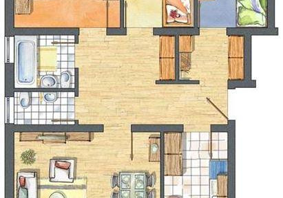 4-room apartment on the 1st floor, located on Tristanstraße in Germering.