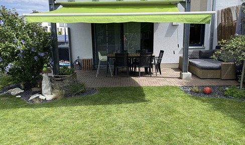 [Provisionsfrei] Wie ein Haus: 250 qm Garten, 4 Zimmer, 2 TG - perfekte Familienwohnung nahe München