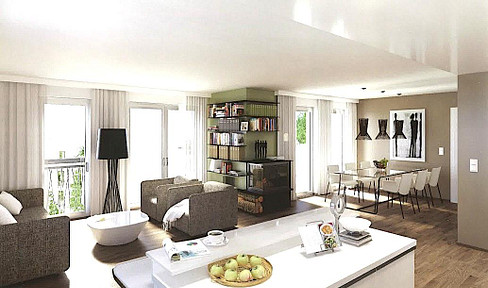 Exclusive location in the Prussian Quarter – Penthouse with fireplace, privacy, and unobstructed views.