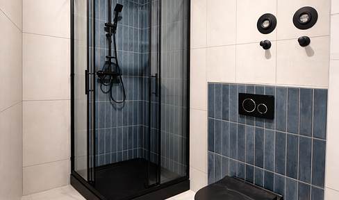 Brand new, bright 3-room attic apartment with a balcony, located in Magdeburg-Sudenburg.