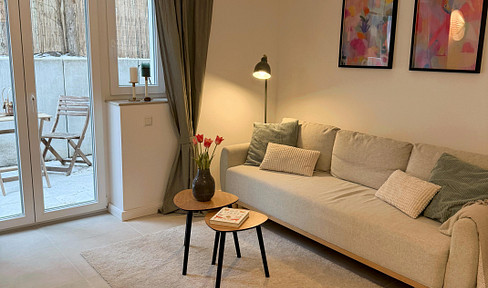Fully furnished 2-room apartment with a terrace in Berlin-Köpenick.