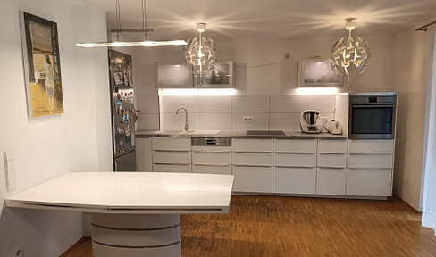 Rarely available in Bad Kreuznach: A 100 m² garden apartment with 2 bathrooms, 2 terraces, a carport, and a parking space.