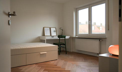 Munich-Solln | 64 m², First occupancy after renovation, optimized for shared living (3-4 rooms), 6th floor | Over 5% return on investment.