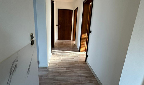 Newly renovated 4-room apartment in a two-family house, with its own garden/garage.