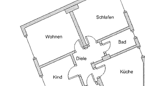 Furnished 3.5-room ground floor apartment in Frohnhausen – renovated.