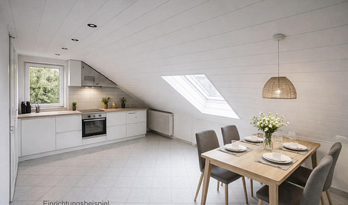 Bright, unfurnished 3-room apartment with an outdoor parking space in Bretzenheim (near Mainz).