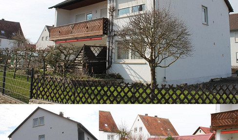Solid two-family house in good condition, located in Wilburgstetten.