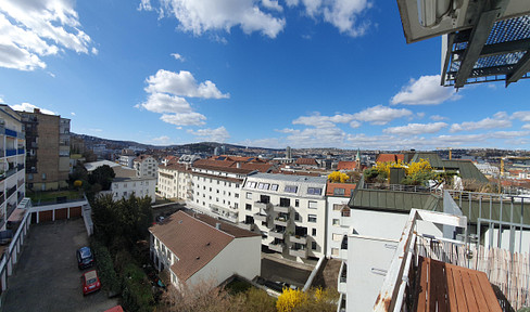 2-room apartment with a balcony and stunning views over Stuttgart.