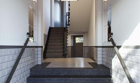 Furnished, luxurious 2-room apartment in the idyllic Ludwigskirchplatz.