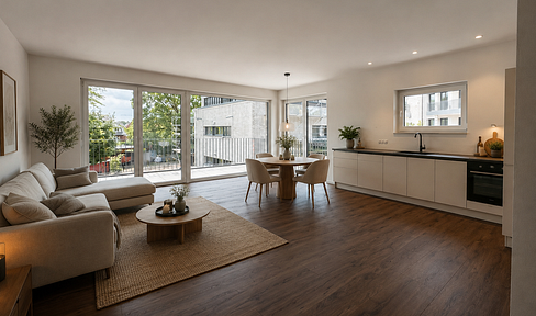 New construction, 2-room apartment for sale on Westallee in Verl.