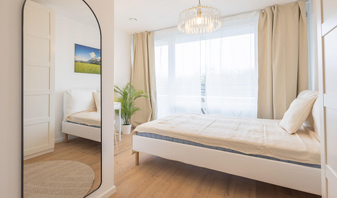 First occupancy after renovation: 2-room apartment with balcony in Munich.