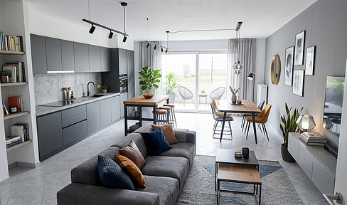 Wheelchair-accessible 3-room ground-floor apartment with garden & terrace | Built in 2017 | Energy efficiency rating A+ | --- NO COMMISSION FEES ---