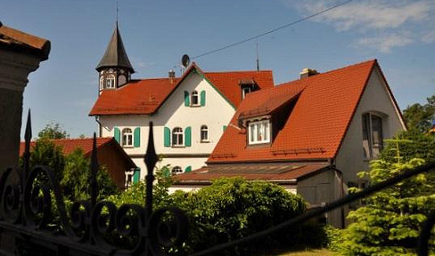 Art Nouveau villa with a garden and panoramic views.