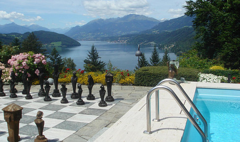 Lage! Lage! Lage! Exkl. Liegenschaft Villa im Alpenstil. Alleinlage unverbaubarer Seeblick