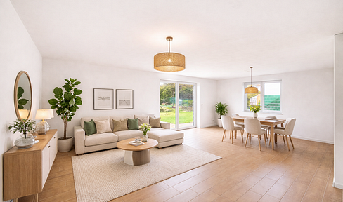 Modern living in Lüneburg – stylish semi-detached house with a garden and carport.