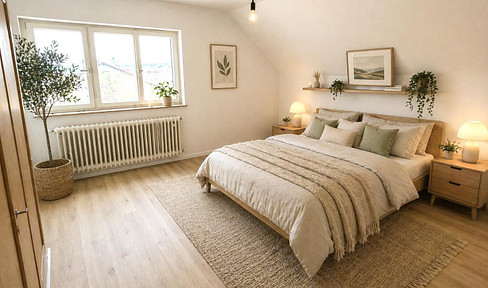 Bright 2-room apartment, 2nd floor, with fitted kitchen.