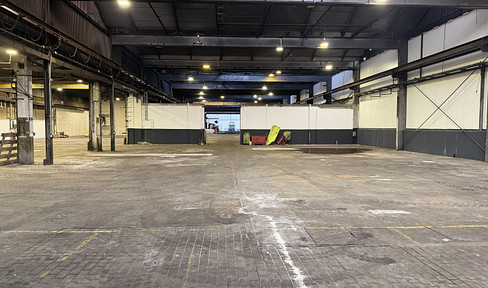 Industrial halls ranging from 900 to 3,000 square meters, available for flexible use, starting from €3.80 per square meter.