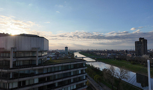Above the rooftops of Mannheim: Newly renovated 2-room apartment with balcony, new kitchen, and panoramic views – available immediately!