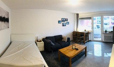 Möblierte 1 Zimmerwohnung im Grünen und stadtnah - voll ausgestattet, alles inklusive