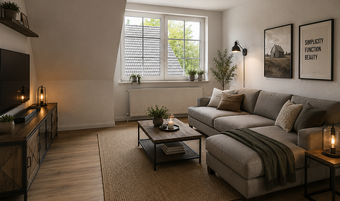Welcome home! Bright and spacious 2-room attic apartment, renovated with a garden.