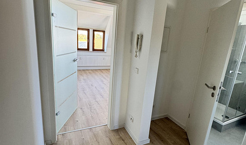 Newly renovated 2-room apartment with a modern daylight bathroom and fitted kitchen – ideal for singles.